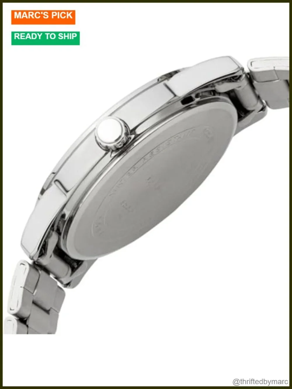 Standard Stainless Steel Easy Reader Black Dial Watch